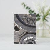 Gymgewichten Briefkaart (Staand voorkant)