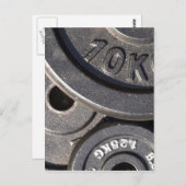 Gymgewichten Briefkaart (Voorkant / Achterkant)