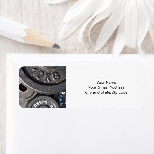 Gymgewichten Etiket (Insitu)