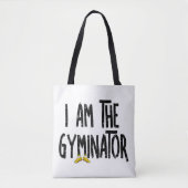 Gyminator Rough Text Tote Bag (Voorkant)