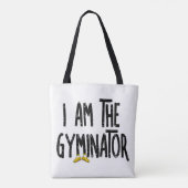 Gyminator Rough Text Tote Bag (Achterkant)