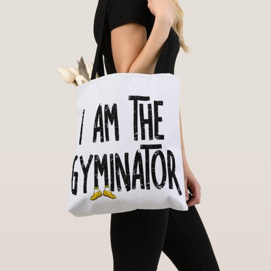 Gyminator Rough Text Tote Bag (Dichtbij)