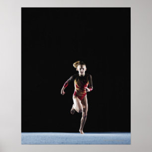 Gymnast (12-13) met mat poster