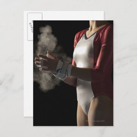 Gymnast 3 briefkaart (Voorkant / Achterkant)