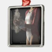 Gymnast 3 metalen ornament (Links)