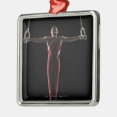 Gymnast 4 metalen ornament (Links)