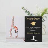 Gymnast Athlete Foto afstuderen klasse 2022 Aankondiging (Staand voorkant)
