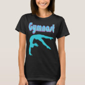 Gymnast Back Handspring Stap uit Blauwgroen T-shirt (Voorkant)