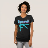 Gymnast Back Handspring Stap uit Blauwgroen T-shirt (Voorkant volledig)