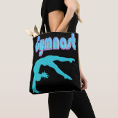 Gymnast Back Handspring Stap uit Blauwgroen Tote Bag (Dichtbij)