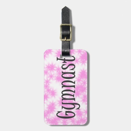 Gymnast Bagagelabel (Voorkant verticaal)