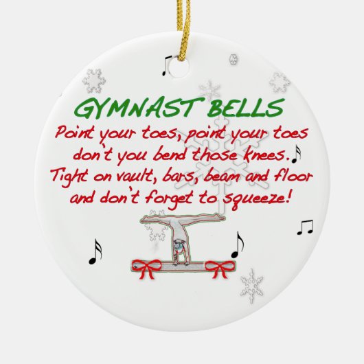 Gymnast Bells Ornament (Voorkant)
