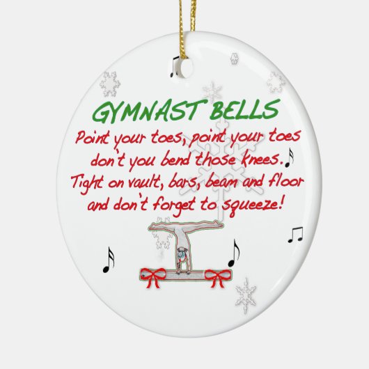 Gymnast Bells Ornament (Links)