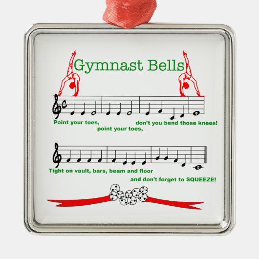 Gymnast Bells Ornament (Voorkant)
