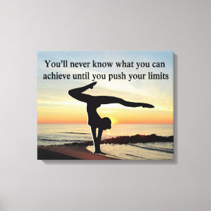 GYMNAST BEWEGEN CANVAS AFDRUK
