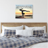 GYMNAST BEWEGEN CANVAS AFDRUK (Insitu (Slaapkamer))