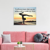 GYMNAST BEWEGEN CANVAS AFDRUK (Insitu (Woonkamer))