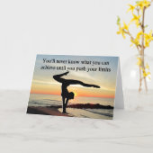 GYMNAST BEWEGEN KAART (Gele Bloem)