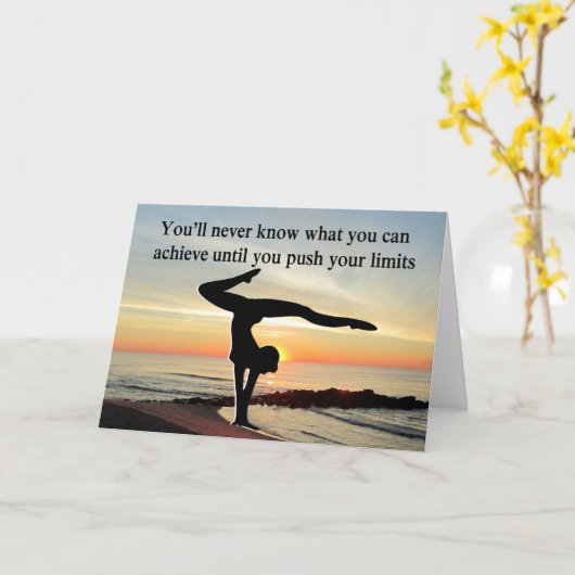 GYMNAST BEWEGEN KAART (Gele Bloem)