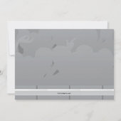 Gymnast Birthday Party Invitation Kaart (Achterkant)