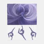 GYMNAST BLANKET MET GYMNAST HAND STANDS. FLEECE DEKEN (Voorkant)
