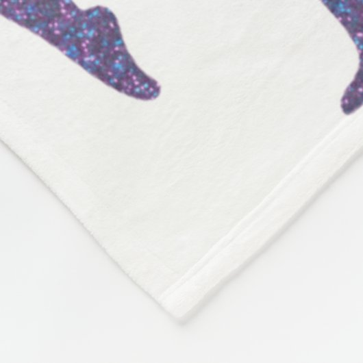 GYMNAST BLANKET MET GYMNAST HAND STANDS. FLEECE DEKEN (Hoek)