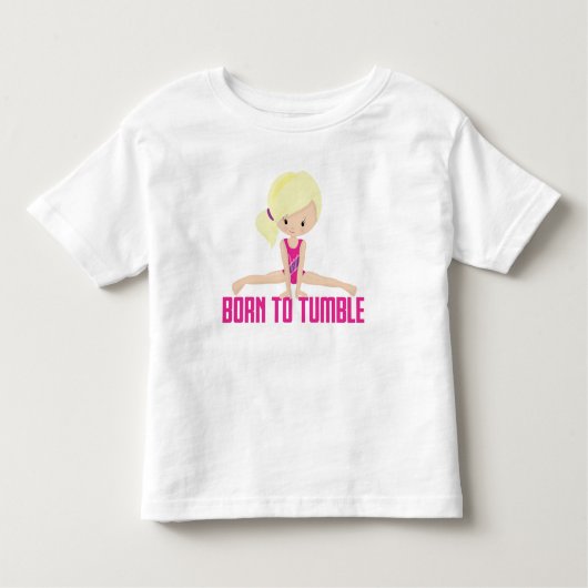 Gymnast-Blonde Kinder Shirts (Voorkant)