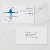 Gymnast Blue Gray Visitekaartje (Voorkant / Achterkant)