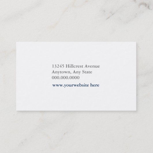 Gymnast Blue Gray Visitekaartje (Achterkant)