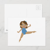 Gymnast Briefkaart (Voorkant / Achterkant)