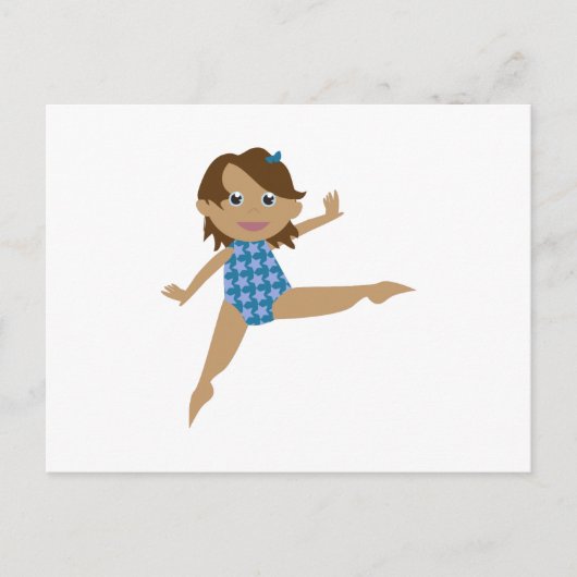 Gymnast Briefkaart (Voorkant)