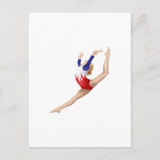 Gymnast Briefkaart (Voorkant)