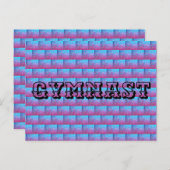 GYMNAST Briefkaart - Gymnastiek cadeau (Voorkant / Achterkant)