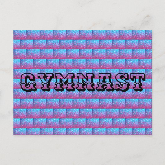 GYMNAST Briefkaart - Gymnastiek cadeau (Voorkant)