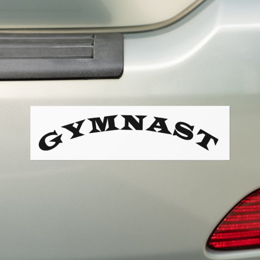 Gymnast Bumpersticker (Op auto)