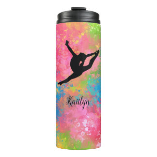 Gymnast Carnival Paint Splash Thermal Tumbler Thermosbeker