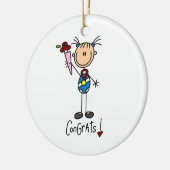 Gymnast Champion Keramisch Ornament (Links)