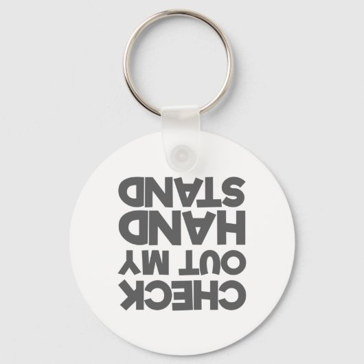 Gymnast Cheerleader bekijk mijn handstandaard Sleutelhanger (Voorkant)