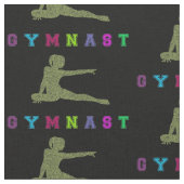 Gymnast Colorful Letters Stof (Close Up)