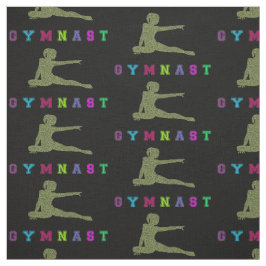 Gymnast Colorful Letters Stof