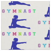 Gymnast Colorful Letters Stof (Close Up)