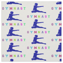 Gymnast Colorful Letters Stof