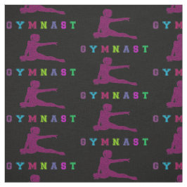 Gymnast Colorful Letters Stof