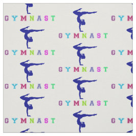 Gymnast Colorful Letters Stof