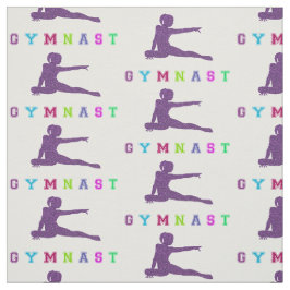Gymnast Colorful Letters Stof