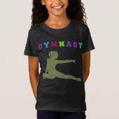 Gymnast Colorful Letters T-Shirt (Voorkant)