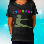 Gymnast Colorful Letters T-Shirt