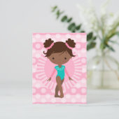 Gymnast - Cute Gymnastics African American Briefkaart (Staand voorkant)