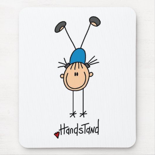 Gymnast Doing Handstand Muismat (Voorkant)