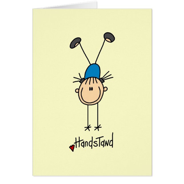 Gymnast Doing Handstaties (Voorkant)